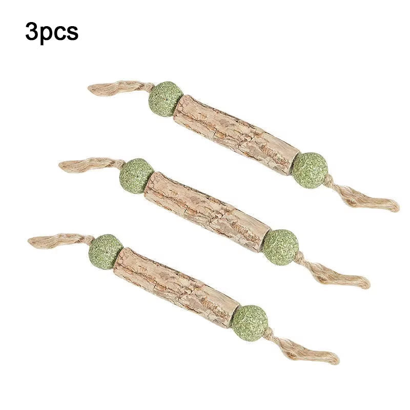 1Pc Cat Cleaning Teeth Pure Natural Catnip Cat Molar Toothpaste Stick Silvervine Actinidia Fruit Matatabi Cat Snack Stick