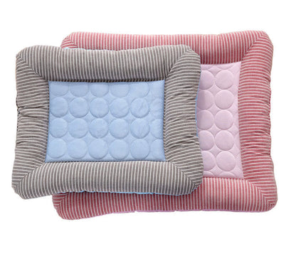 Cooling Dog Bed Pet Cool Mat for Cats and Dogs | Ice Silk Material Soft for Summer Sleeping Product Dog Beach Bed