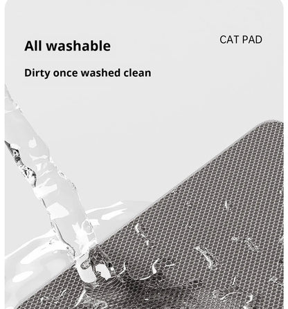 Double-Layer Large Cat Litter Mat, an Anti-Splash Mat for Cat Litter Boxes, a Filtering Mat and Sand Leakage Mat, a Cat Product